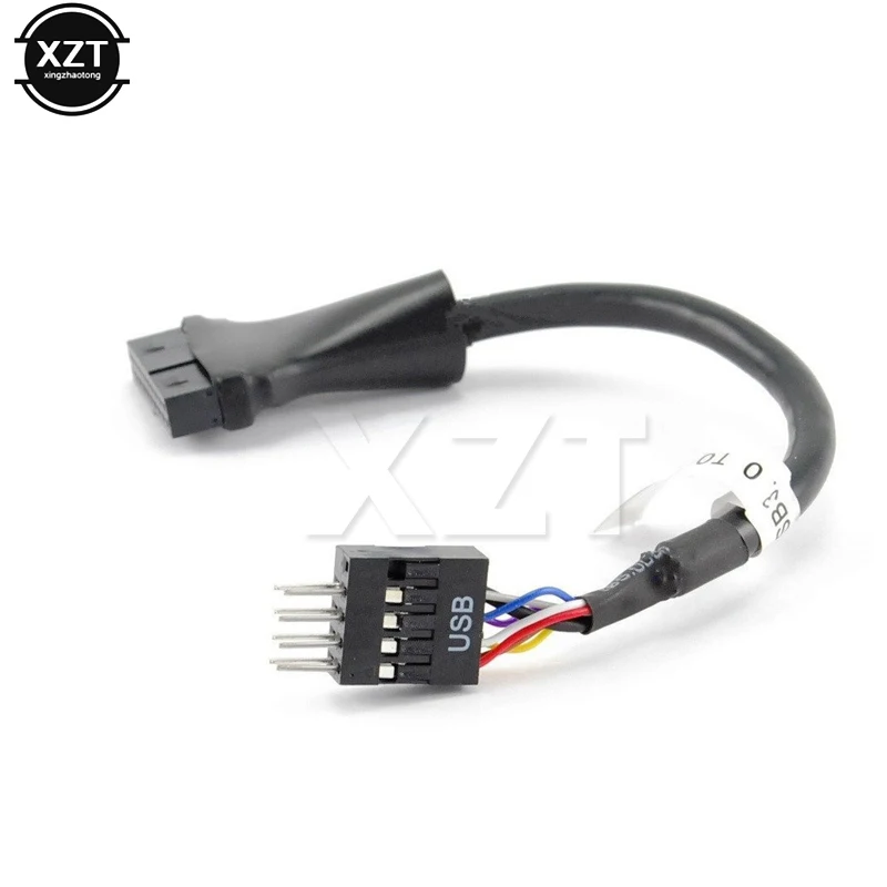 

1PCS Mainboard Motherboard USB 3.0 20 Pin Female USB 2.0 9 pin Male new Housing Extension Adapter Cable For PC data transfer