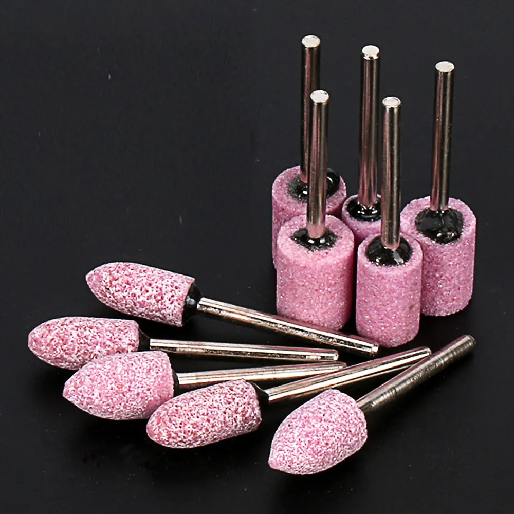 50db dremel Rózsaszín alumínium-oxiddal szerelt henger és golyó - Csiszolószerszámok - Fénykép 1
