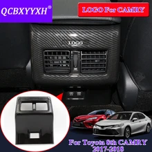 QCBXYYXH ABS Автомобильная задняя крышка выхода блёстки автомобильный Стайлинг интерьер хром для Toyota Camry внутреннее украшение блестки
