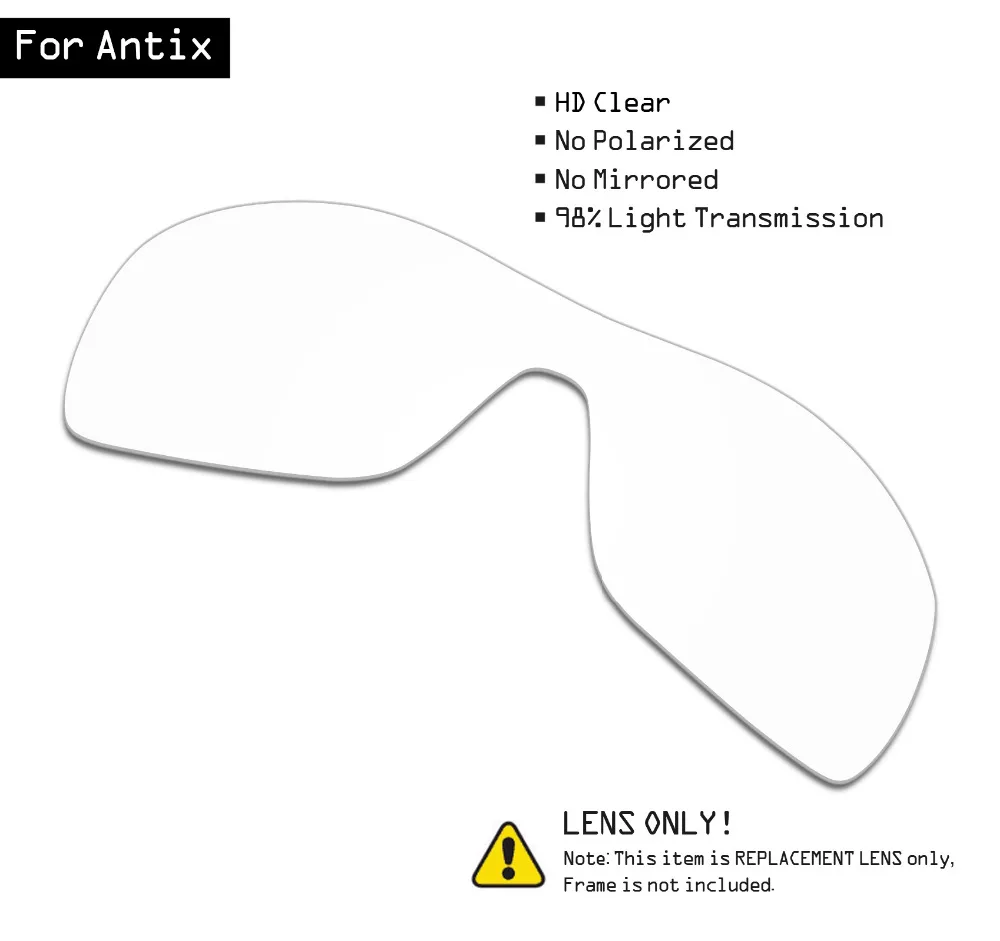 

Солнцезащитные очки SmartVLT, Сменные линзы для Oakley Antix - HD Clear