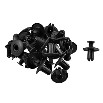 

THGS 20 Pcs 8mm Hole Push in Expanding Screw Panel Clips Plastic Rivet