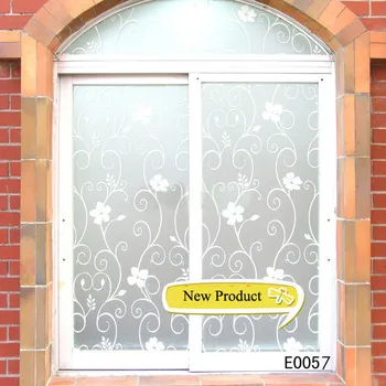 

Iron Flower Frosted Privacy Frost Home Bedroom Bathroom Glass Window Film Sticker White Wrought Iron and Black Wrought Iron 50cm
