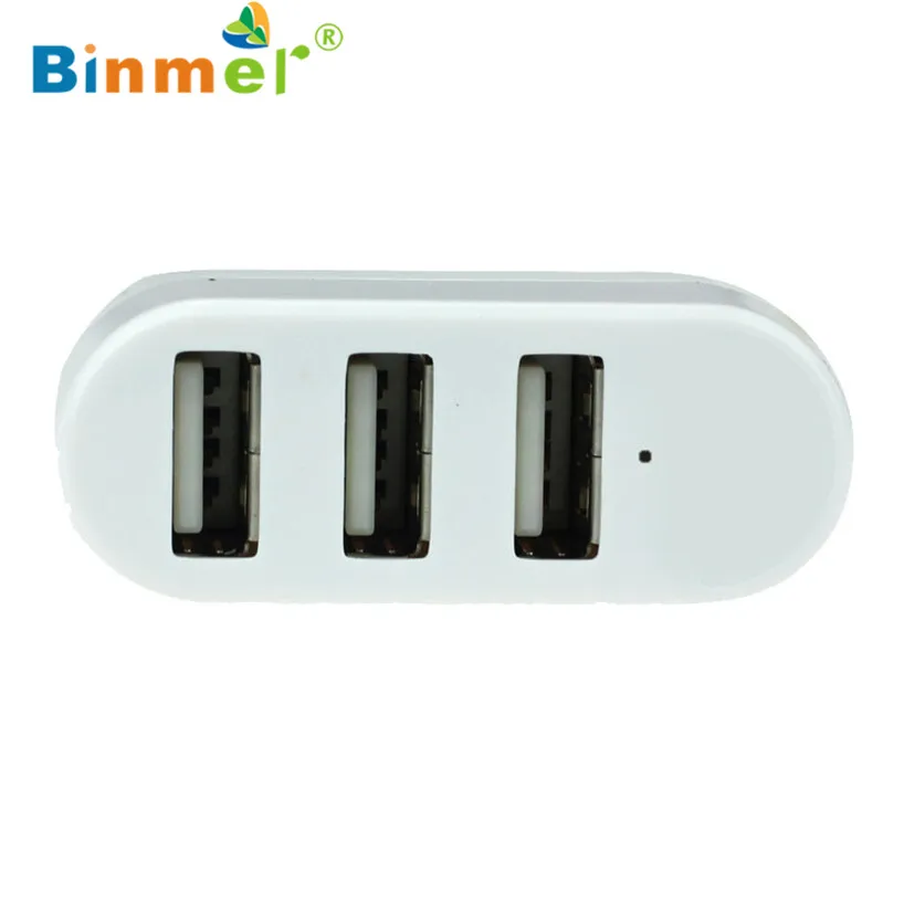 Binmer 3 вспомогательное устройство для USB 2,0 Мини Вращающийся сплиттер адаптер для компьютер, ноутбук, лептоп 15 сентября