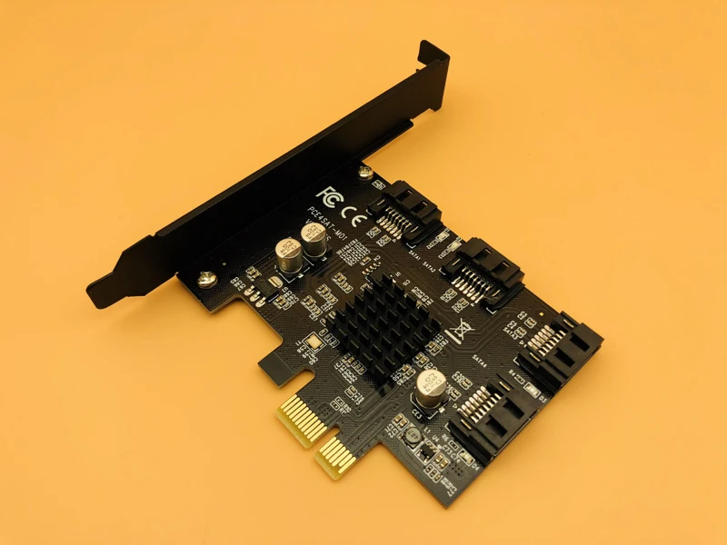 

4 порта SATA 6G Marvell 88SE9215 PCI Express плата контроллера PCI-e к SATA III 3,0 конвертер PCI низкопрофильный кронштейн SATA3.0 Новый