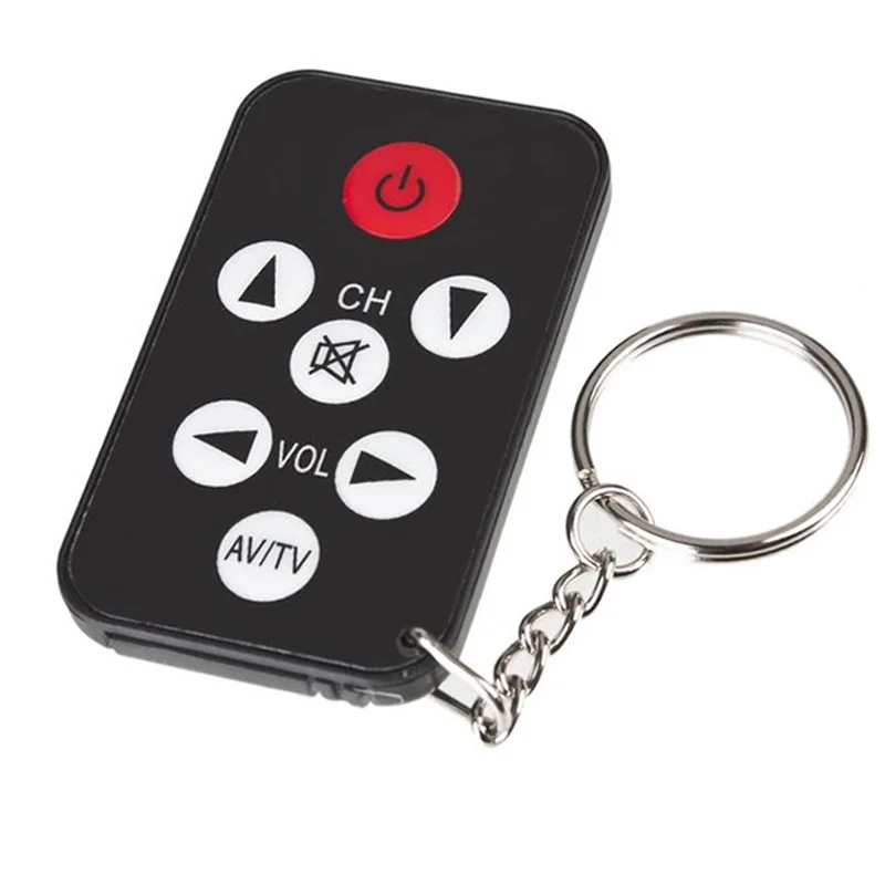 

Mini Universal Infrared IR TV Set 7 Keys Television Remote Control Controller Key Chain Key Ring Easily