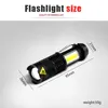 Mini lampe De Travail Portable lampe Flash 380LM Q5 + COB LAMPE DE POCHE LED ZOOM lampe TORCHE vie Lanterne d'éclairage utiliser AA 14500 batterie ► Photo 2/6