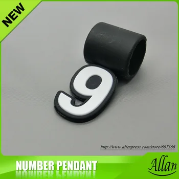 

2017 new arrival Lucky Number Silicone Pendant