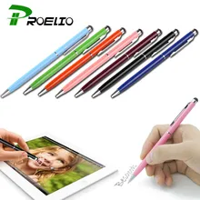 Proelio Мини Металл емкостный стилус Стилусы Экран для телефона Планшеты ноутбука встроенный шариковая ручка 2 в 1 для Iphone Samsung