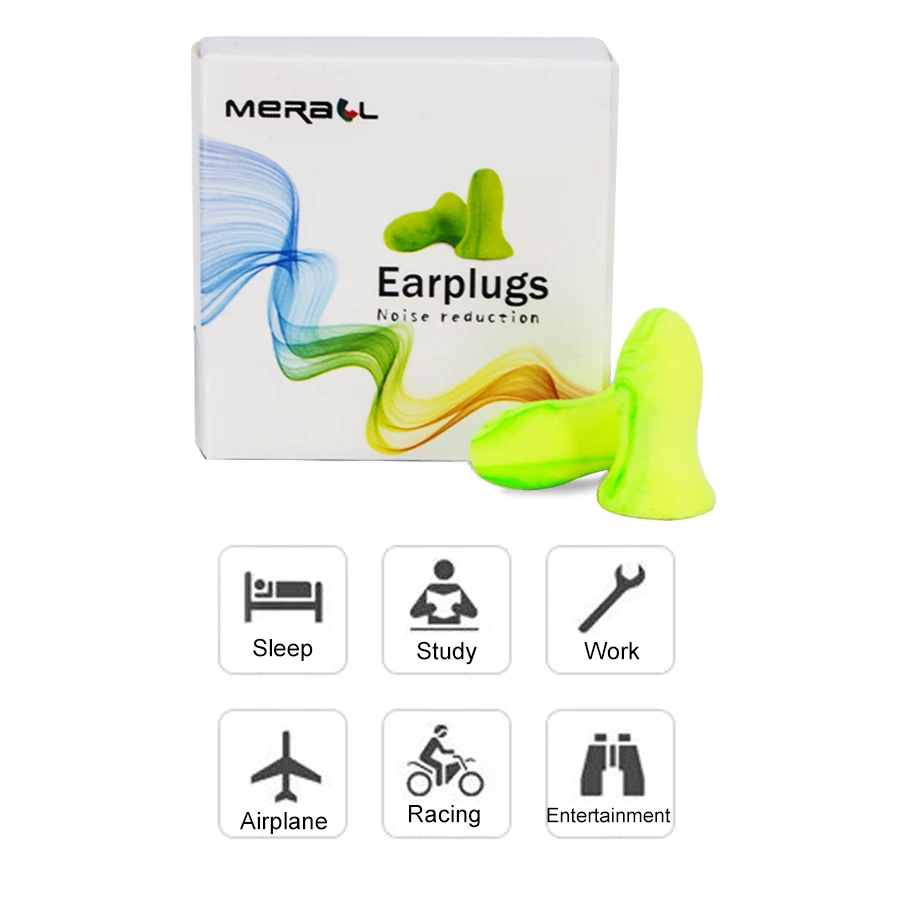 Sleep Ear Plugs Noise Reduction Sound Insulation Quiet Soft Not Damage Hearing For Sleep Tools Silent Travel Learn Workplace