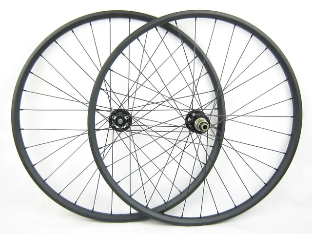 Cheap 29er 24mm XC MTB Carbon Wheel Disc Brake for Mountain Bike Carbon Wheelset 27mm Width Tubular 700C available