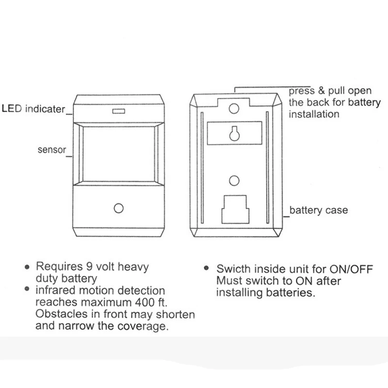 Motion Sensor Infrared Detector 7