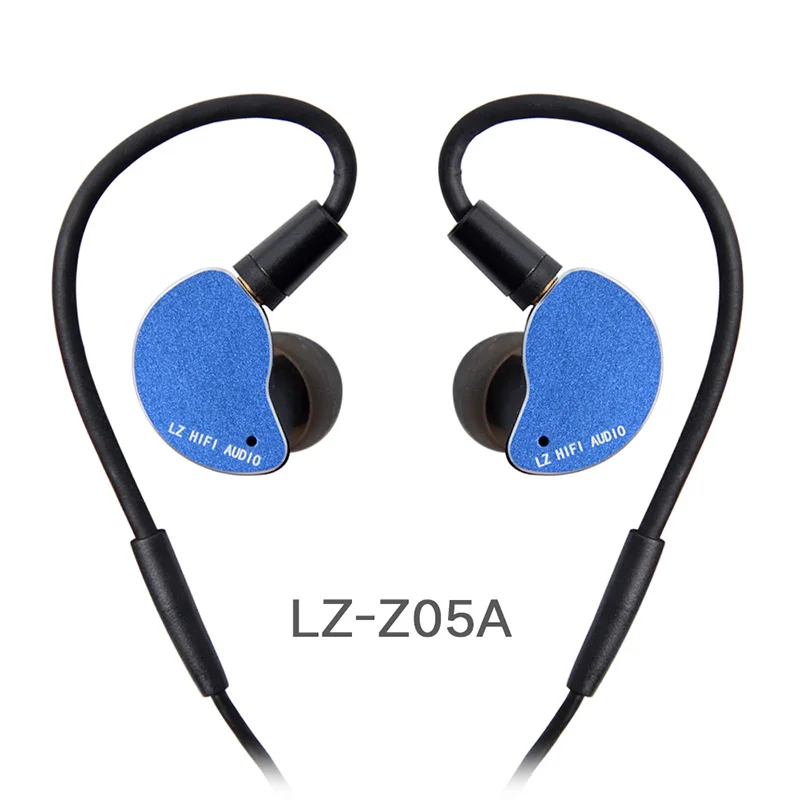 LZ Z05A наушники в ухо динамический привод HIFI IEM металлическая гарнитура вкладыши со съемным отсоединением MMCX кабель MMCX съемный