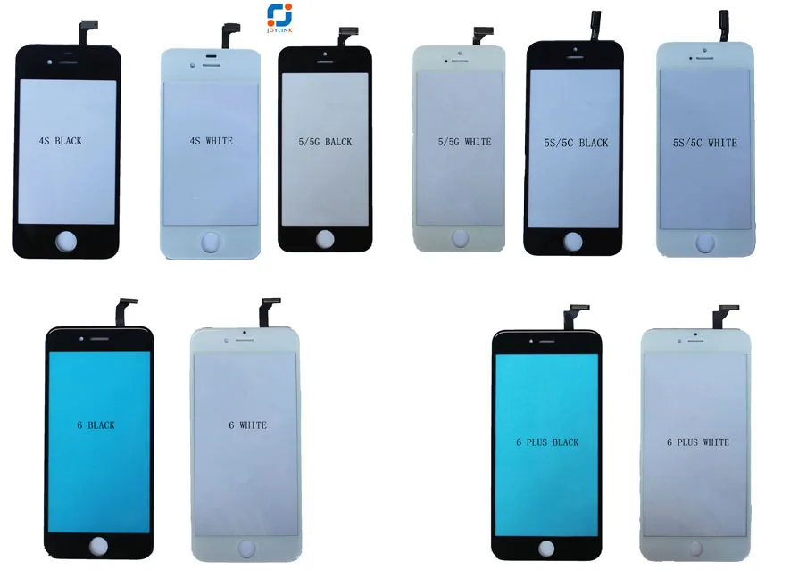 JOYLINK защита для передней линзы дигитайзер сенсорный экран стекло для iPhone 4S 5 5S 5C 5g 6 6S Plus Замена+ инструмент, не включает ЖК-дисплей