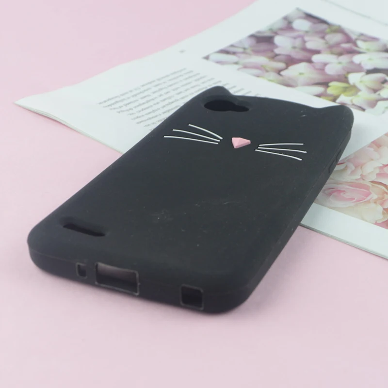 Cute 3D Cartoon Silicon for LG Q6 Cases Japan Glitter Beard Cat Lovely Ears Kitty Phone Cover for LG Q6 Plus Q6+ Q6 Alpha