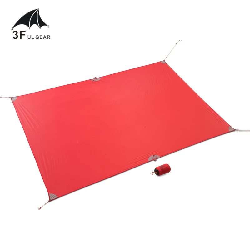 3F UL Gear 210150cm 15D  20D silicone high quality ultralight outdoor large tarp shelter high quality beach awning4