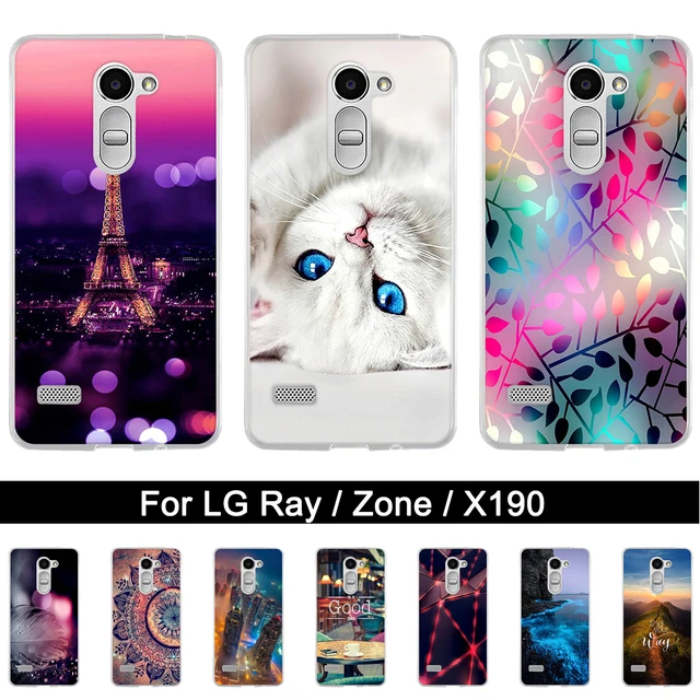 Cheap Soft Silicone Case For LG Ray Back Case Cover for LG Ray / Zone X190 X180 Paint Print TPU Phone Shells for LG Zone x190 Ray Bags