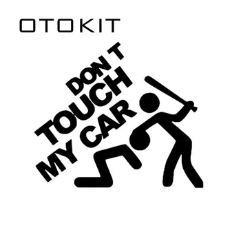 

3D Car Styling Funny Dont Touch My Car Pattern Reflective Car Sticker Waterproof PVC Auto Window Tail Door Stickers Decals