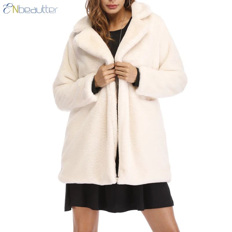 ENbeautter 2018 New Winter Coat Women Loose Long S...