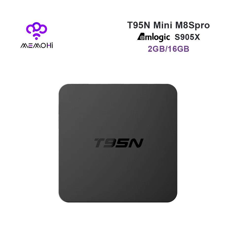 MEMOBOX T95N Android 6 0 ТВ BOX Amlogic S905X 64 битный четырехъядерный поддержка 4 К H.265 видео DLNA Airplay