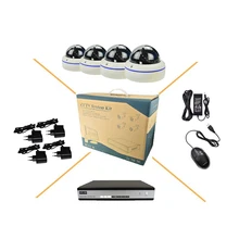 4CH AHD 960P CCTV Dome Camera Indoor Security System P2P DVR 15 LEDs Plastic Camera free shipping