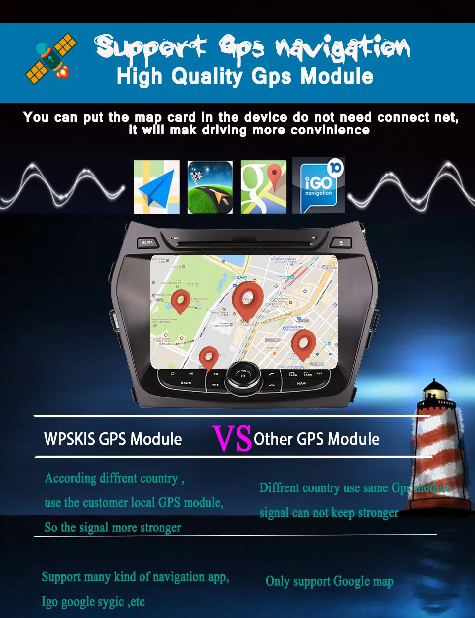 Perfect Auto 2 Din 4+64GB Android 9.0 Car dvd gps player For HYUNDAI IX45 2013 - 2018 SANTA FE santafe With WIFI Car multimedia Headunit 5