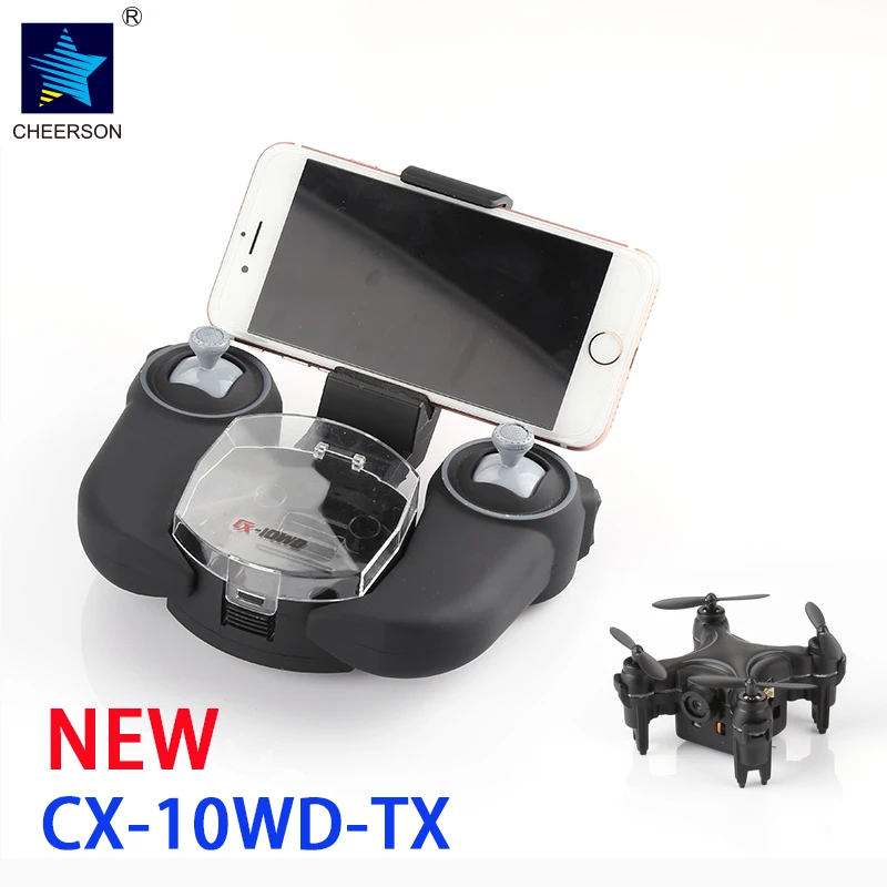 

CHEERSON CX-10WD-TX 2.4G FPV RC Mini Drones with Camera Height Hold Mode CX-10WD Phone Controlled Mini Quadcopter With Camera