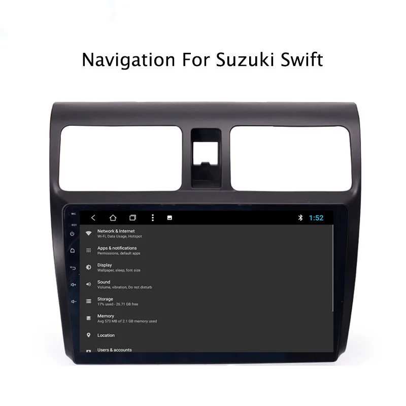 Cheap NAVITOPIA 9inch 2G RAM 32G ROM Android 8.1 Car DVD Multimedia GPS Navigation for Suzuki Swift 2004 2005 2006 2007 2008 2009 2010 6