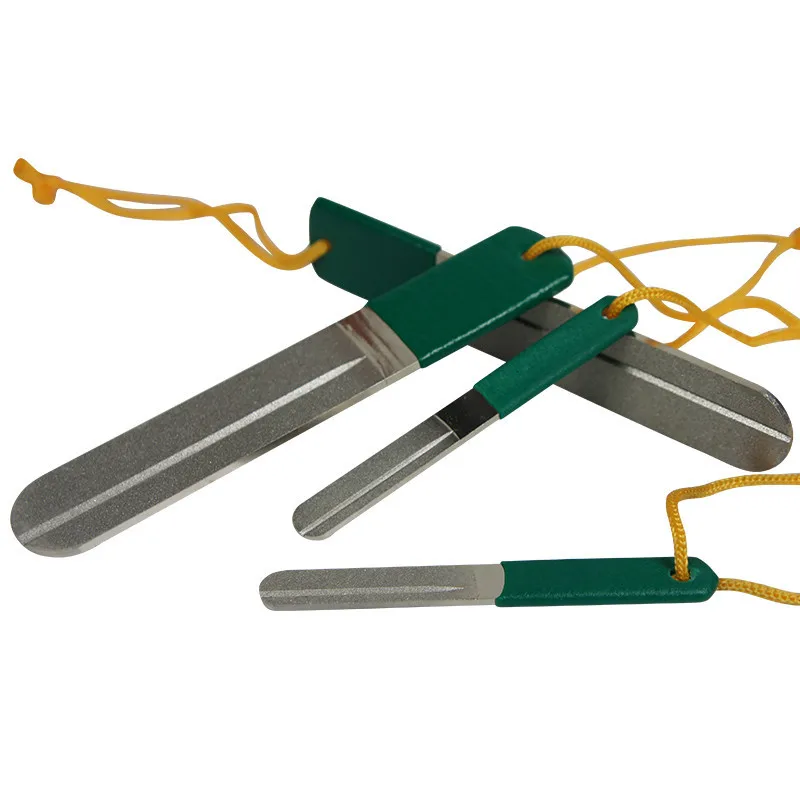 DMD портативная Алмазная точилка для рыболовных крючков, 4 дюйма, крючок, нож, серебряные кухонные ножи, рыболовные аксессуары, гаджет для использования на открытом воздухе