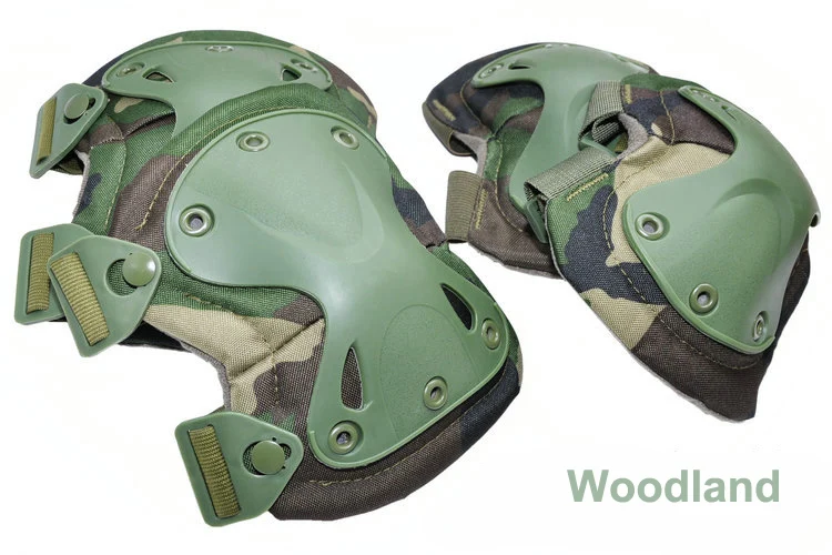 ACU армейские наколенники и налокотники с колпачком лесной черный FG налокотники с колпачками - Цвет: Woodland