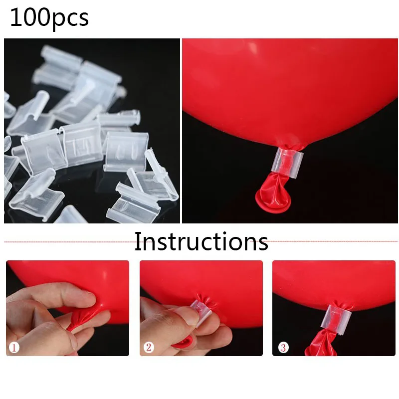 5M Balloon Chain 160Holes  Ballons Accessories Accessories Seal Accessories Pump Wedding Birthday Balloons Backdrop Decor  (8)