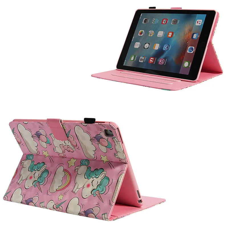 Wekays для IPad Pro 9,7 дюймов мультфильм Единорог 3D кожа принципиально чехол для Coque Apple IPad Pro 9,7 дюймов планшет чехол дети