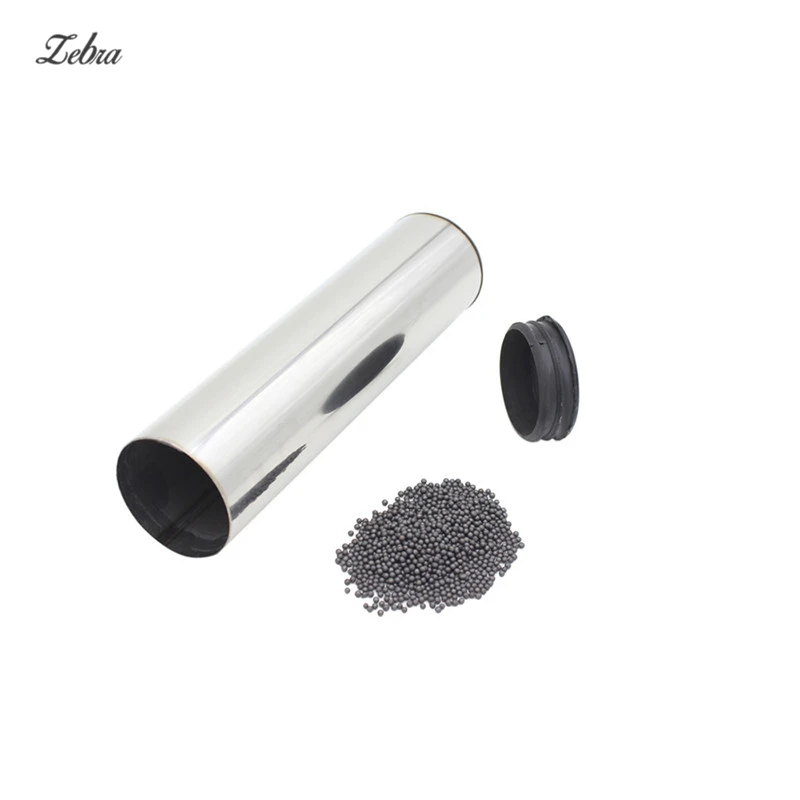 

Zebra Stainless Steel Cylinder Shaker Sand Percussion Rhythm Musical Instruments Metal Hand Percussion Instruments Parts