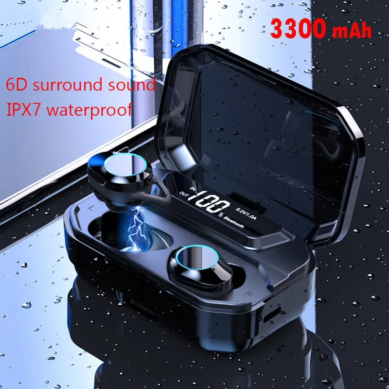 

Blutooth Earphones TWS Wireless Earbuds with Charging Case 6D Stereo for iPhone xiomi xiaomi airdots pro PK i20 i30 i30tws i60