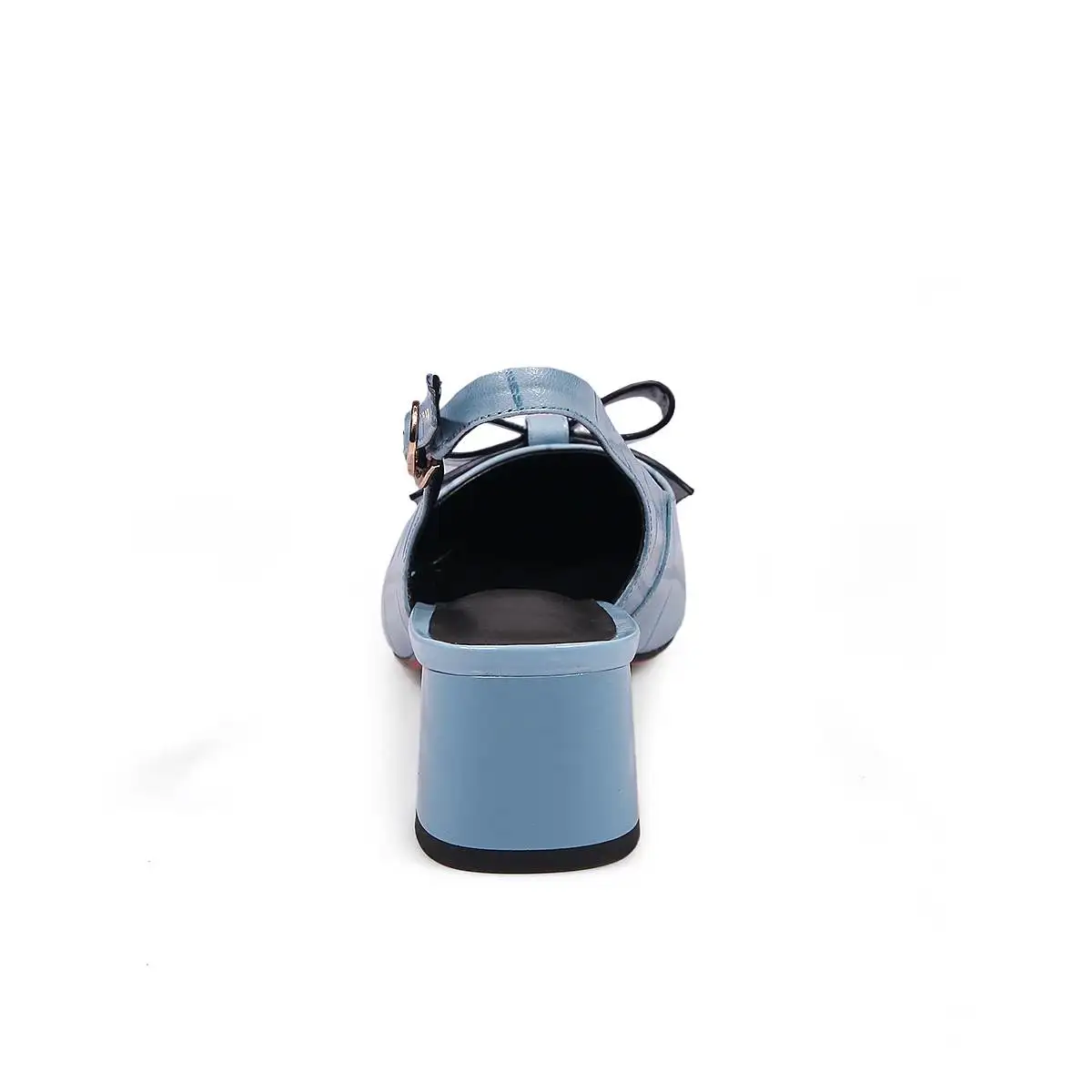 Krazing pot/женские туфли-лодочки из натуральной кожи на высоком каблуке с закрытым ремешком сзади Брендовые вечерние туфли с острым носком и бантом; L73