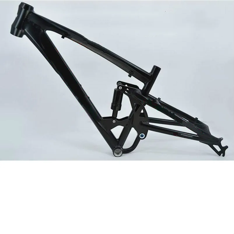 Flash Deal Kalosse Soft-tail  DH/AM  bike frame 165mm travel    mountain bike frame   aluminum alloy    26*17 inch  frame 2