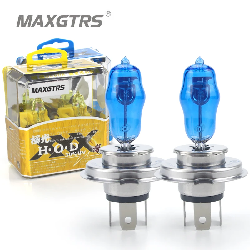 

2x H7 H4 100W 4300K/3000K Auto Car HOD Halogen Fog Lights Bulbs Lamps Replacement Headlight Car Light Source White Yellow/Gold