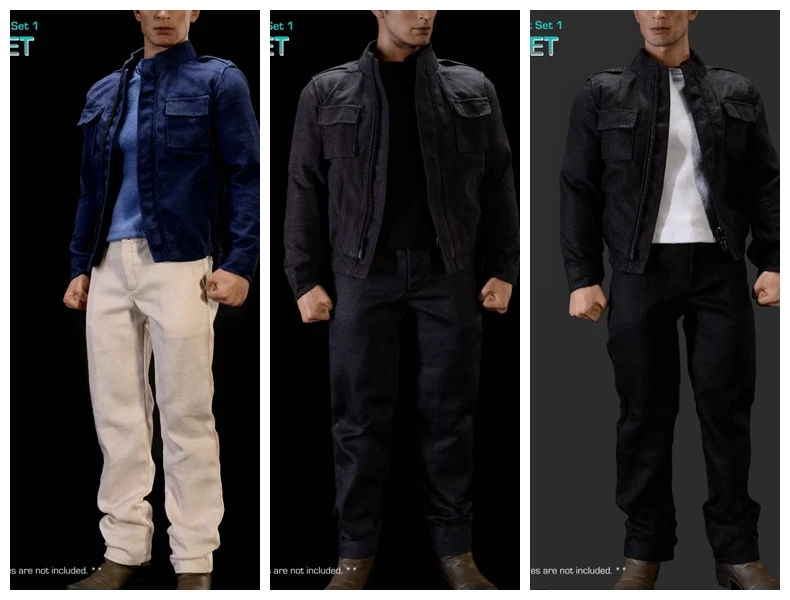 

[ESTARTEK] 1/6 ACI773 Fashion Jacket Set 1-S.Roger Set for 12" Captain American Action Figures DIY