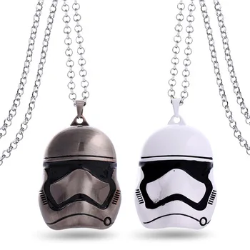 6/PCS MS Jewelry Star Wars Choker Necklace Stormtrooper Master Yoda Boba Fett Pendant Men Women Gift Movie Accessories