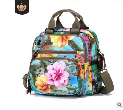 Детская сумка для подгузников, рюкзак, водонепроницаемая сумка с цветочным принтом, Mochila, кожаная сумка для подгузников, сумка-тоут для путешествий, mommy, мини-сумка для мокрого плавания - Цвет: blue