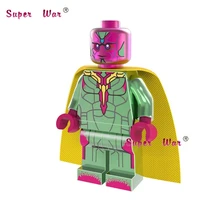 20 шт. PG403 Chrom Vision супергерой Marvel строительные блоки экшн-Кирпичи Модель Развивающие игрушки diy