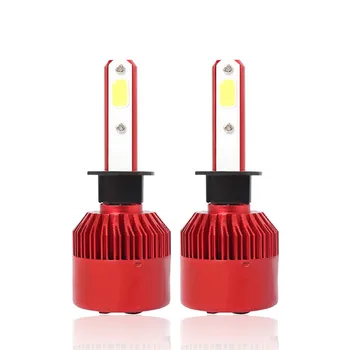 

kongyide Car Light H1 110W 16000LM LED Headlight 6000K Conversion Kit Beam Bulb Driving Lamp 9-32V 19F15