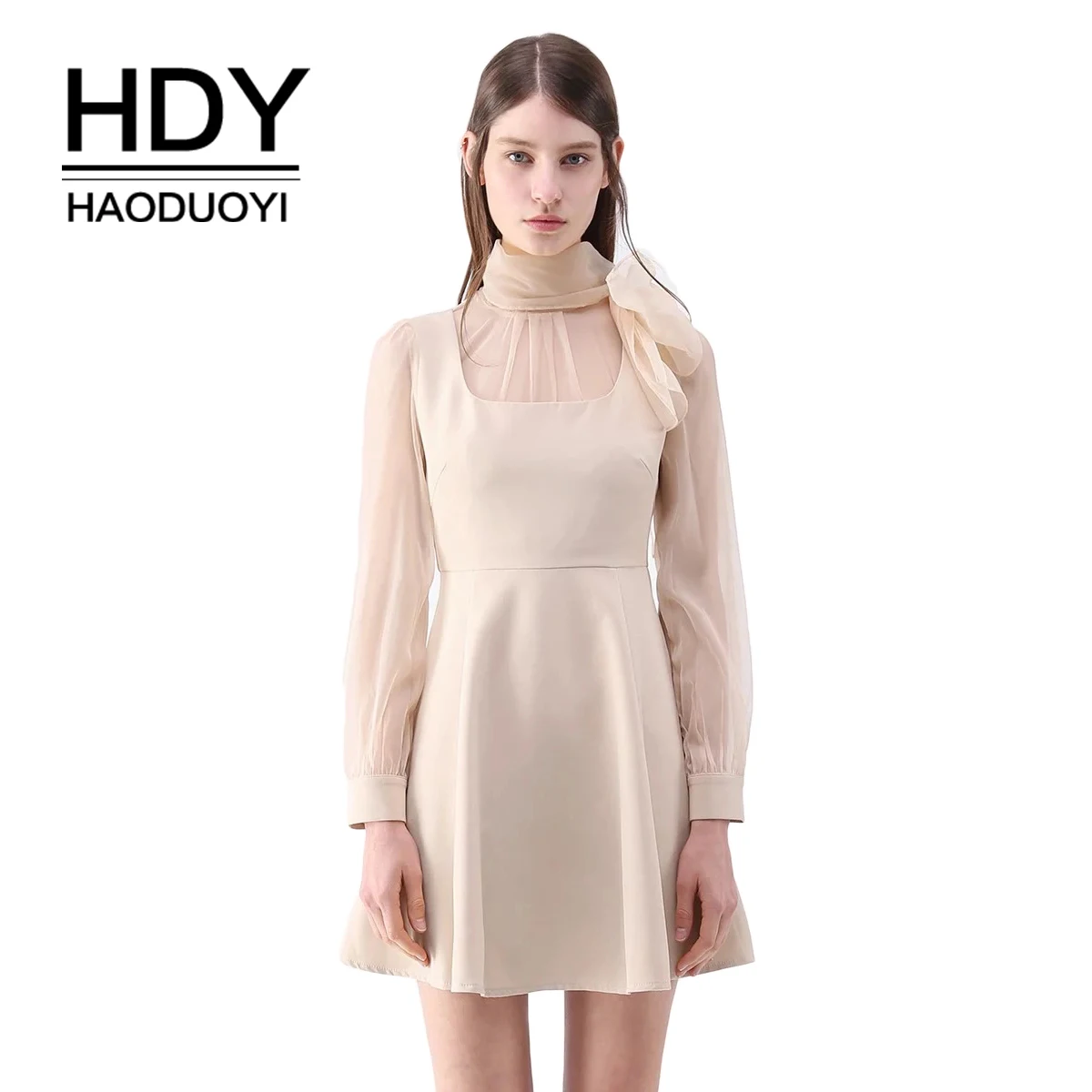 cocktail dress with scarf