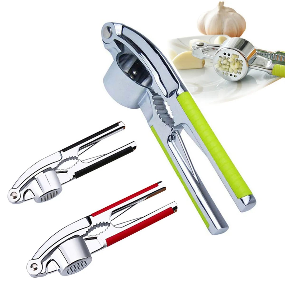 

Garlic Press Household Ginger Press Chopper Home Kitchen Mincer Tool Garlic Press Crusher For Walnut Open Kitchen Gadgets