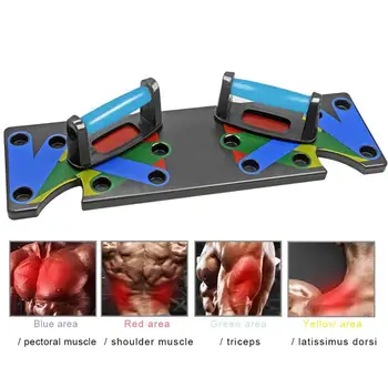 

New Push Up Rack Board 9 In 1 Body Building Fitness Exercise Tools Men Women Push-up Stands for Home Gym and Exercise Equipment