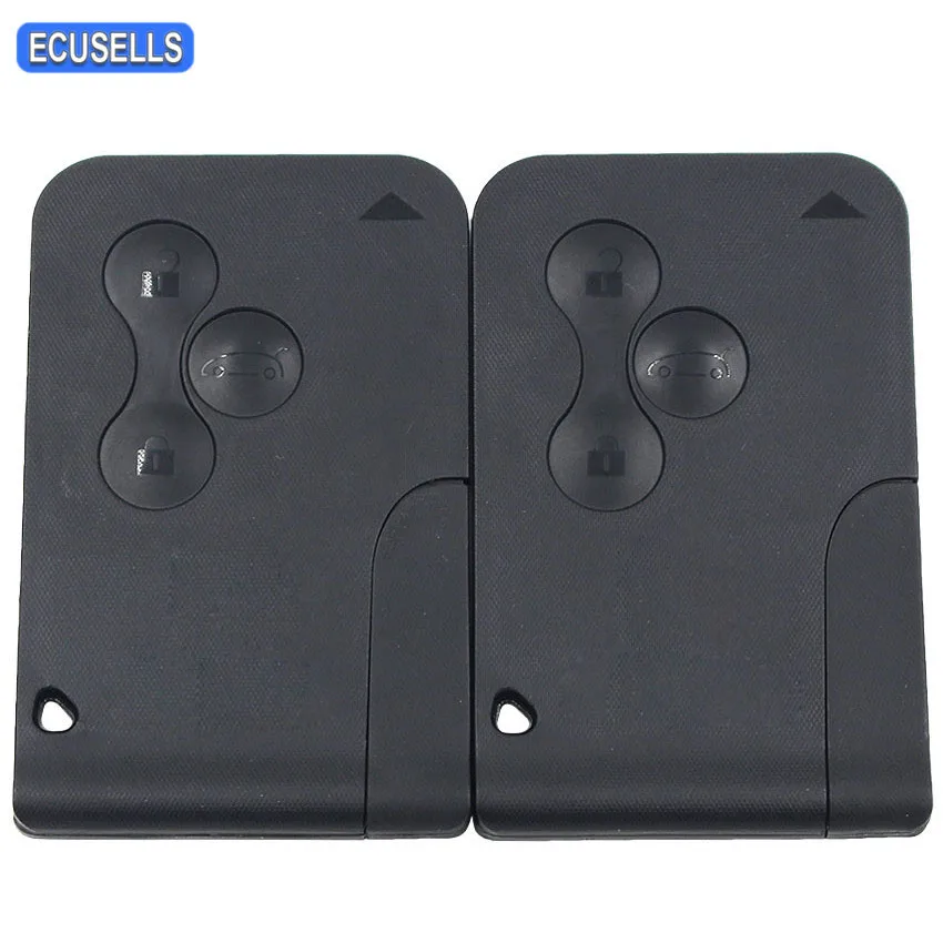 

2 Pcs/Lot 3 Button Remote Car Key 434Mhz ID46 PCF7947 Chip for Renault Megane Scenic Smart Card with Uncut Key Blade