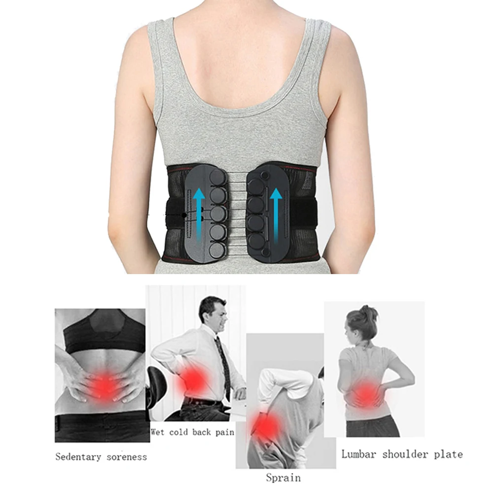 

Unisex Posture Corrector Back Support Injury Waist Supporting Brace Adjustable Back Belt for Pain Relief Body Health Brace Belt