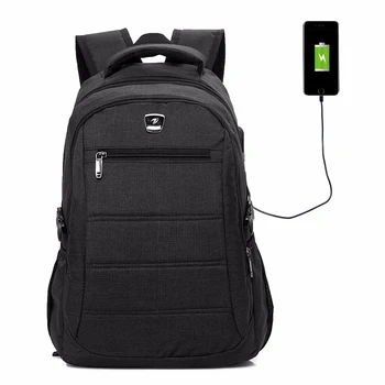 

Top Sell Quality Fashion Men 15 Laptop Casual Backpack External USB Charge Computer Backpacks Anti-theft Bags for Men Backpacks