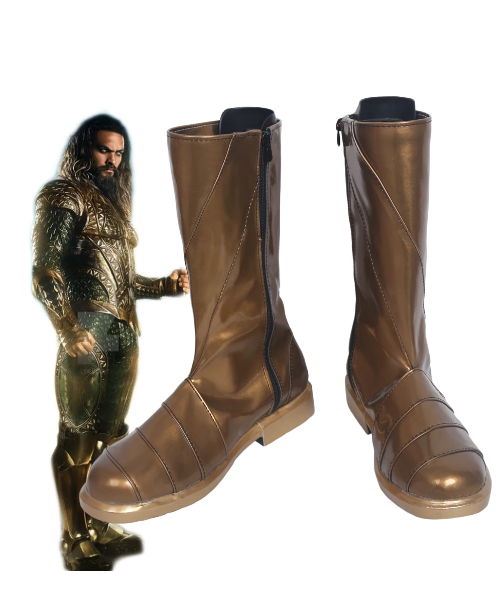 Обувь для косплея Лига справедливости Arthur Curry Aquaman Ботинки костюмированной