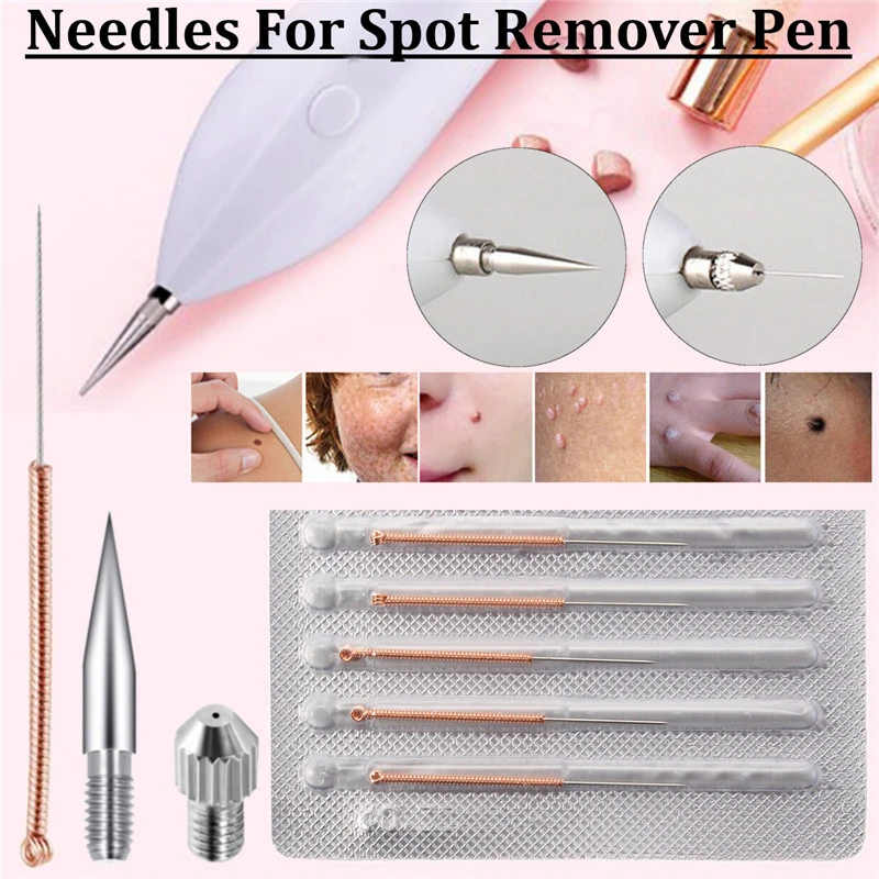 

5Pcs Replace Needles+Big Needle With Base For Laser Plasma Pen Skin Blemish Dark Spot Remover Mole Tattoo Removal Machine Parts