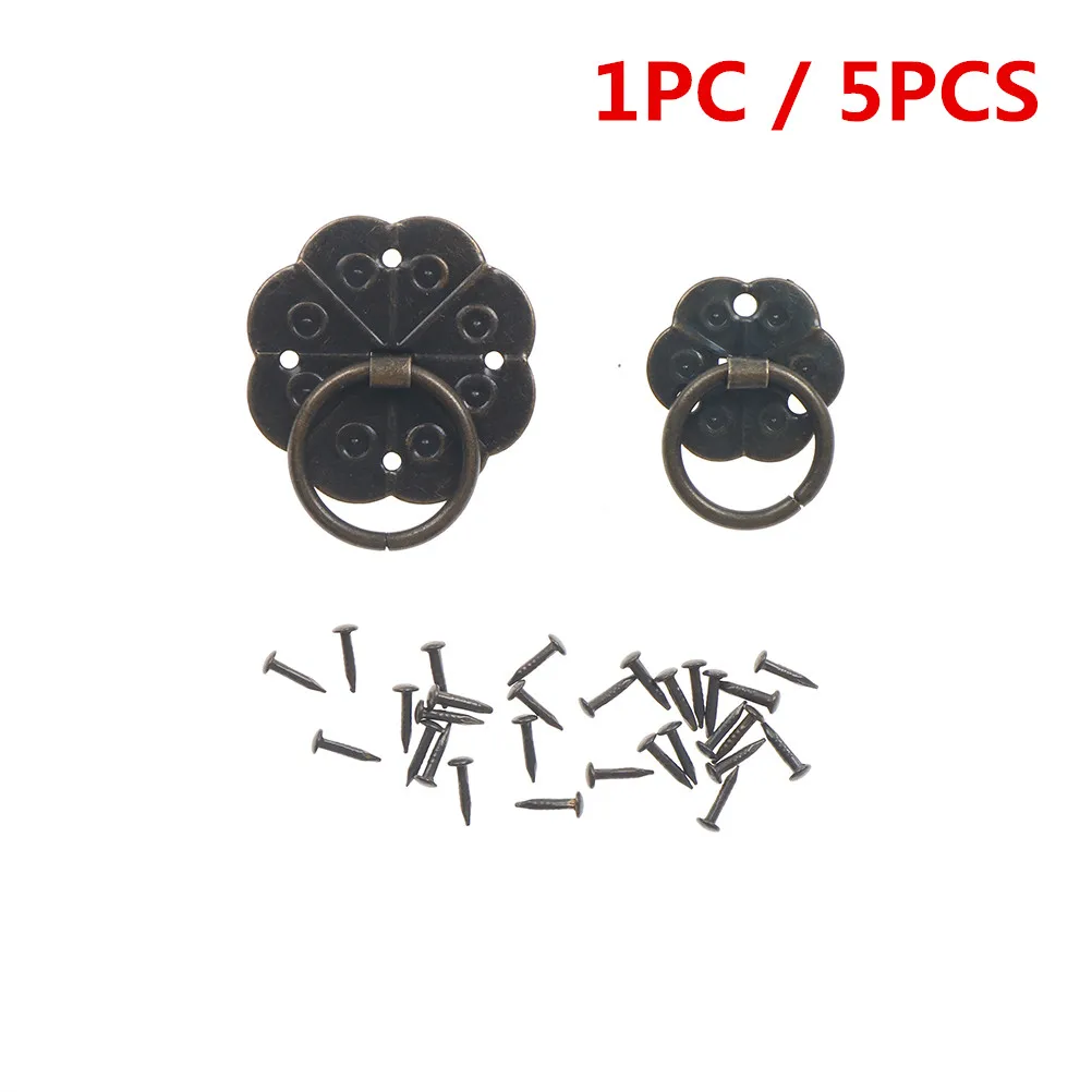 

1PC OR 5PCS Bronze Tone Drawer Cabinet Desk Door Pull Box Handle Knobs Furniture Handles Hardware With Screws